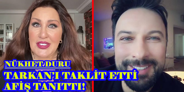 Nükhet Duru... TARKAN'I TAKLİT ETTİ, BELGESEL AFİŞİNİ TANITTI!